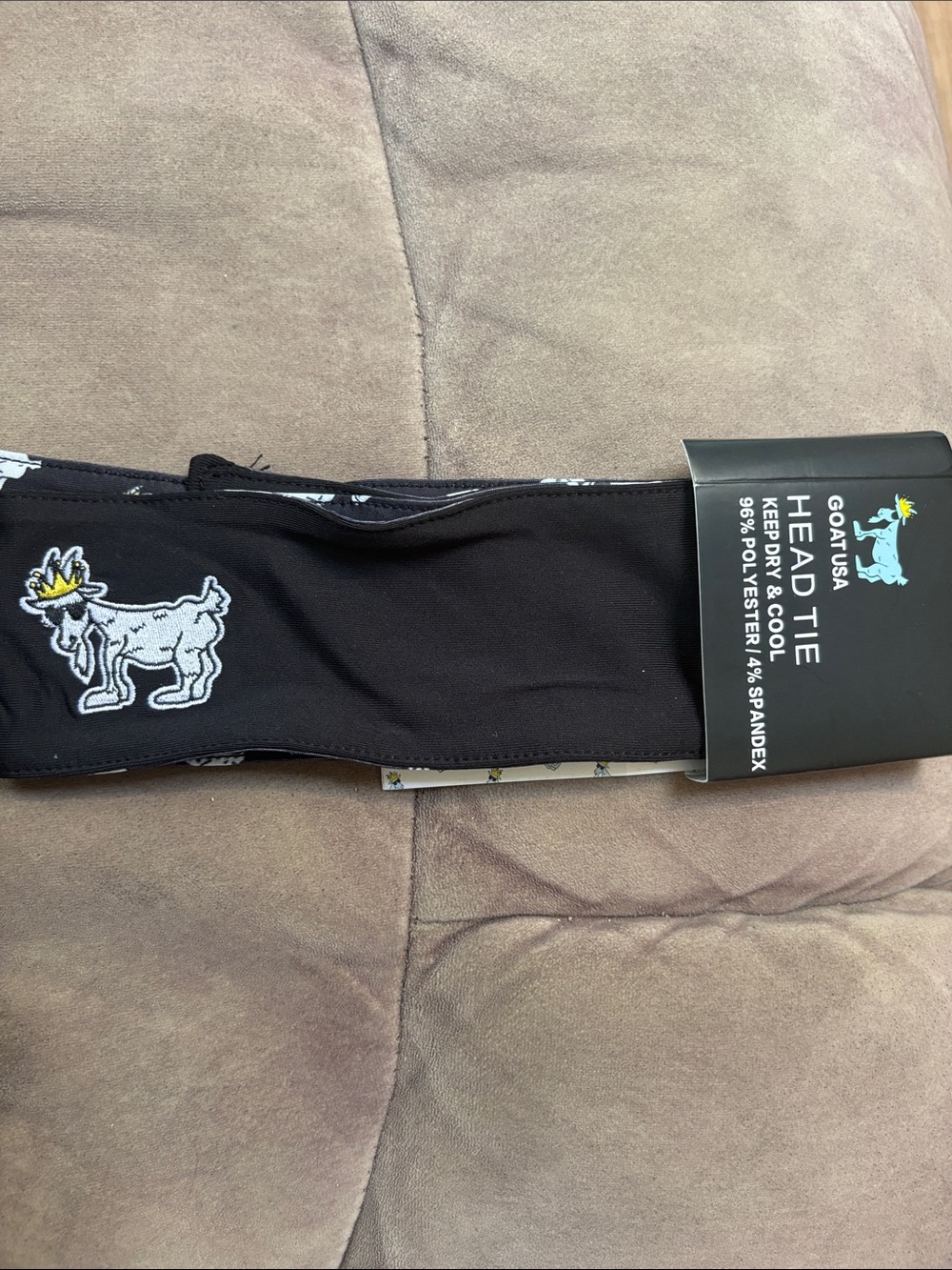 GOAT Black Headband